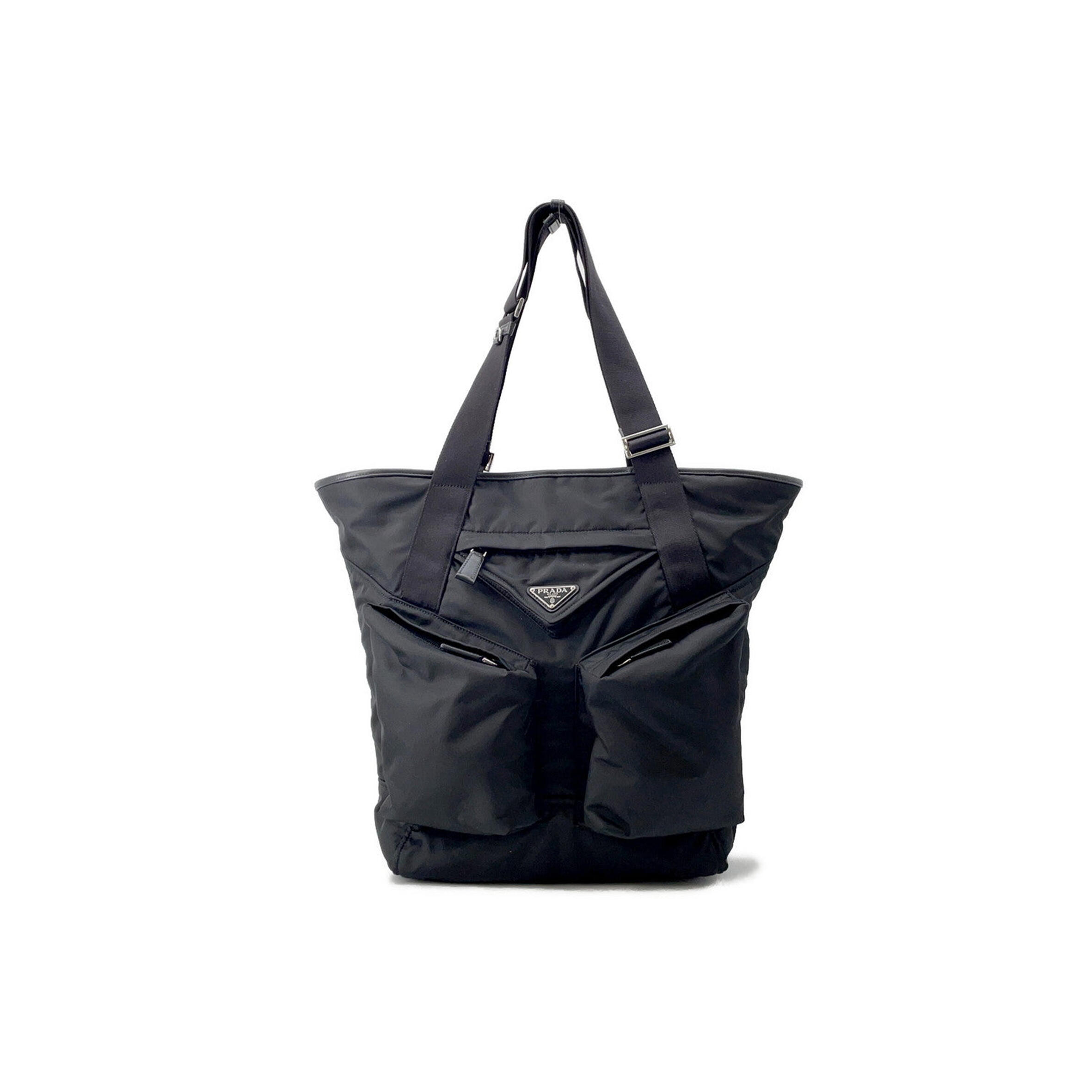 PRADA TOTE BAG BLACK NYLON 2VG120 (42.5*31.5*16cm) 